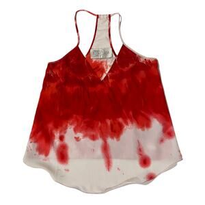 Rory Beca Silk Racerback Tie-Dye Scala Tank - XS